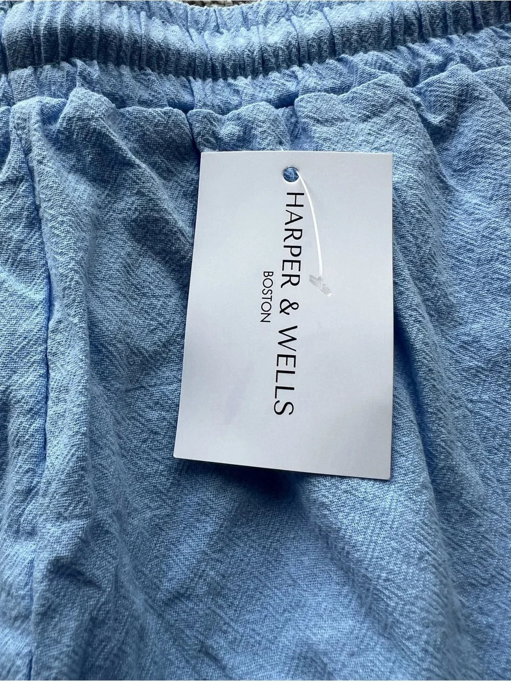 Harper and Wells Light Blue Men's Casual Drawstring Pants